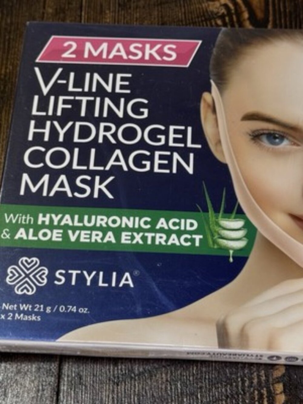 Stylia‎ V-Line Lifting Collagen Face Mask Hyaluronic Acid & Aloe 4 Masks - Picture 2 of 6
